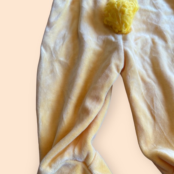 Vintage Baby Miniwear Yellow Duck Velour One Piece Outfit/Costume Sz 0/3 Mon - Picture 6 of 8